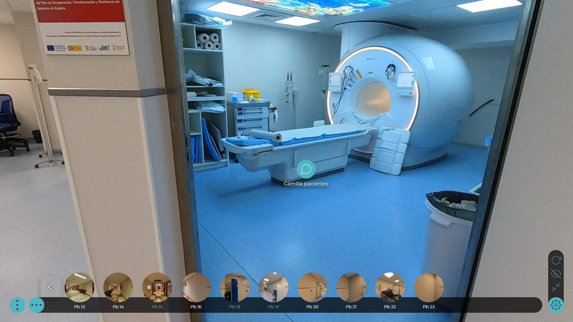 Recorridos virtuales de guiado intrahospitalario